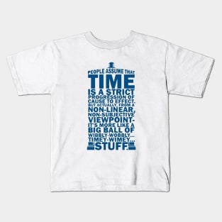 Tardis Typography Kids T-Shirt